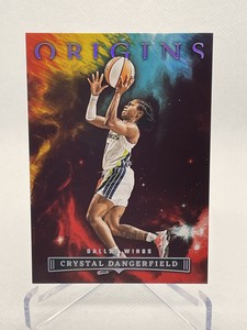 CRYSTAL DANGERFIELD 2023 WNBA ORIGINS RED Parallel SP DALLAS WINGS #4
