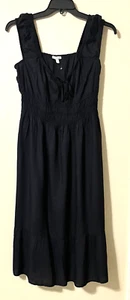 NWT Women's Black Derek Heart Sleeveless Empire Waist Maxi Dress Size Large - Picture 1 of 5