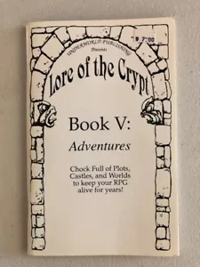 Buch V 5 Abenteuer D&D RPG Lore of the Crypt Underworld Publishing 1991 - Bild 1 von 1