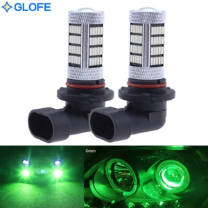 9145 9140 H10 HB3 9005 LED Fog Light Bright Green 2000K Fog/Driving Light Bulbs - Picture 1 of 7