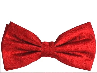 $115 Vestido Condesa Mara Para Hombres Rojo Sólido Paisley Informal Pajarita Ajustable Pajarita Foto 1 de 4