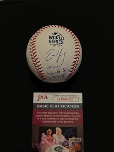 ERIC YOUNG Signed Autographed 2021 World Series Baseball OMLB ATL Braves JSA COA - Picture 1 of 2
