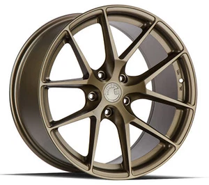 One 20x9 Aodhan AFF7 5x114.3 +30 Flow Forged Matte Bronze Wheel - Picture 1 of 3