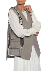 NEW STELLA MCCARTNEY Street Logo Clear Transparent Box Clutch Bag, MSRP $1395 - Picture 1 of 12