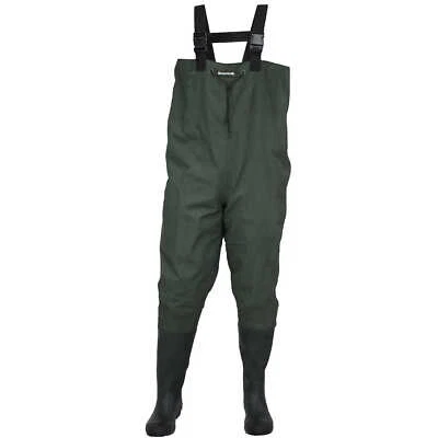 Compass 360 Oxbow Poly-Rubber Cleated Sole Chest Waders Size 7 - Image 1 of 2