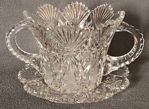 American Brilliant Cut Glass,  Hawkes Gladys pattern ice bucket