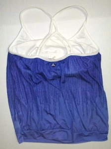 NWT Womens PrAna Yoga Pilates Strappy Top Bra New Meadow XS Indigo Purple White - Picture 1 of 5
