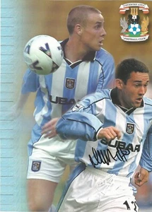 COVENTRY: PAUL TELFER SIGNED A4 (12x8) OFFICIAL CALENDAR PICTURE+COA - Picture 1 of 1