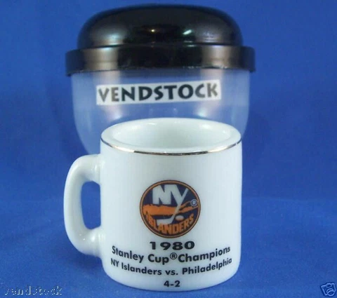 1980 NEW YORK ISLANDERS CERAMIC MINI MUG NHL 1.25" TALL STANLEY CUP CHAMPIONS Cover