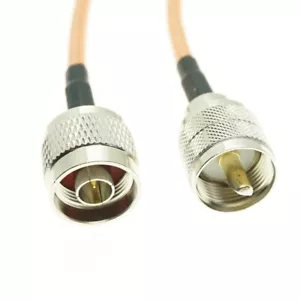 UHF PL259 macho enchufe a N macho saltador cola de cerdo RF RG400 coaxial lote cable coaxial - Imagen 1 de 4