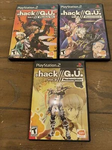 Dot Hack G.U. Vol. 1-3 Rebirth Reminisce Redemption PS2 ALL CIB With Vol 1 Guide - Picture 1 of 17
