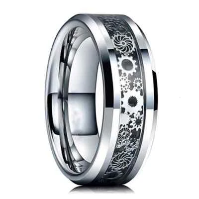 Gear Spinner Ring Mechanical Design for Men Women Anxiety Relief Band Style - Image 1 of 4