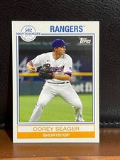 2022 Topps 582 Montgomery COREY SEAGER Texas Rangers #19 CLUB SET #4