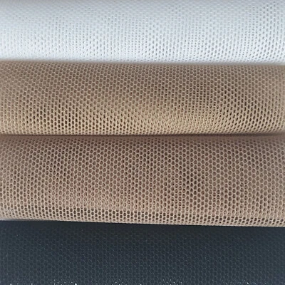 Soft Super Power Mesh Tulle 4W stretch Fabric Sheer Net Veils Dresses Bridal 60" - Image 1 of 4