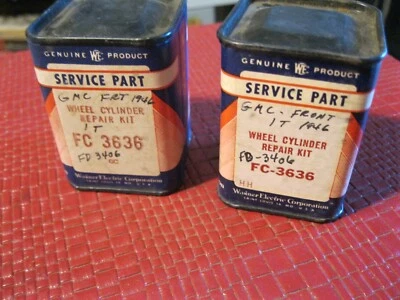 Новый из старых запасов 1937-1948 Chevrolet переднее колесо цилиндр восстановить лот, 2 шт., запечатанный! - Изображение 1 из 2