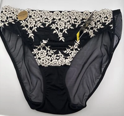 Braguita Wacoal Abrazo Encaje Med Bordada Floral Malla Transparente Corte Alto 841191 Foto 1 de 3