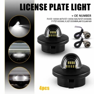 2PCS For Ford F150 F250 F350 LED License Plate Light W/ Wiring harness Sockets - Picture 1 of 15