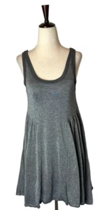 Vestido de Playa Free People Mujer Pequeño Plateado Metálico Crucero Ciudad Tanque Mini Boho - Imagen 1 de 11