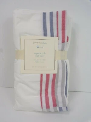 Юбка для кроватки Pottery Barn Kids органическая Cole морская парусная лодка No6335 - Изображение 1 из 4