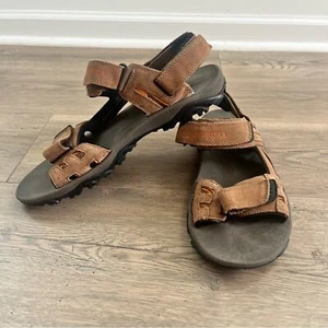 Merrell Mens Dark Earth Moab Drift Strap Outdoor Sandals Brown Hook Loop Size 10 - Picture 1 of 6