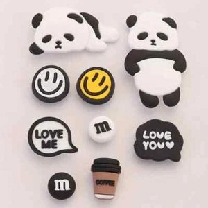 Adorable Panda & Friends 9 Piece Set Shoe Charms for Crocs - Picture 1 of 3