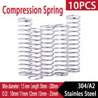 Compression Spring Various Size 10-25mm Diameter 10-200mm Length Pressure Small