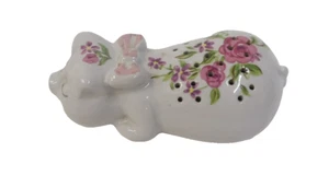 Avon Ceramarte Floral Cerdo Talco Polvo Dispensador Coctelera - Imagen 1 de 4