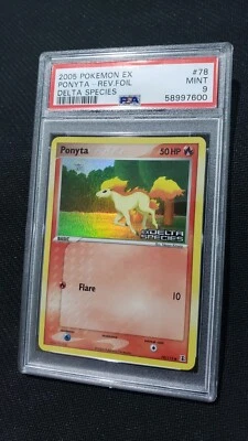 2005 Pokemon: PONYTA 78/113 - [Reverse Holo] - [EX Delta Species] - Mint - PSA 9 - Image 1 of 4