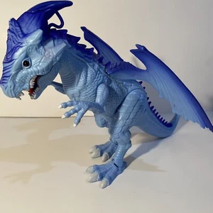 Dragon-i Toys Megasauro Dinosauro Blu Potente Giocattolo Animato Animale Pianeta *Leggi* - Foto 1 di 12