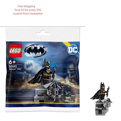 Lego Batman 1992 Minifigure Poly Bag Set 30653 New Factory Sealed 2023 - Image 1 of 3