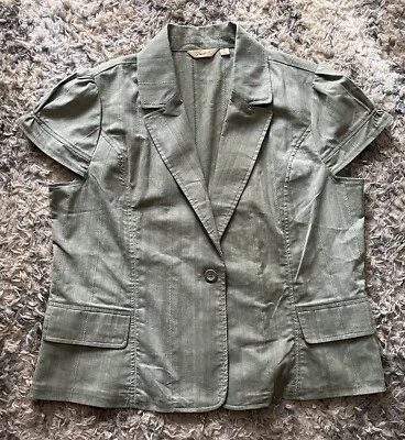 Blazer manga corta Motto Your Style Mantra talla XL verde Foto 1 de 4