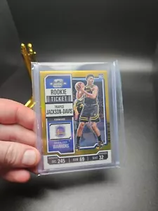 2023 Contenders Optic Rookie Ticket Gold Trayce Jackson-Davis RC /10 WARRIORS - Picture 1 of 2