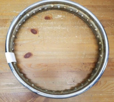 Rueda de llanta de acero cromado BMW Airhead 40 radios 18" pulgadas R50/2 R60/2 R69S/2 Foto 1 de 4