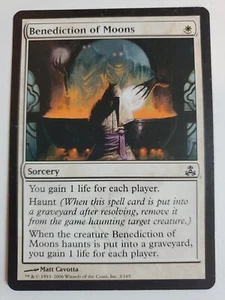 MTG Magic The Gathering Card Benediction of MoonsSorcery White Guildpact - Picture 1 of 2
