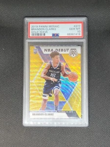 2019 Mosaic Gold Wave Brandon Clarke PSA 10 - Foto 1 di 2