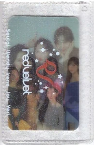Tarjeta lenticular de terciopelo rojo 01 + estuche para tarjetas KPOP - Imagen 1 de 1