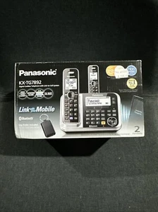 Panasonic KXTG7892AZS Cordless Phone with 2 Handsets Pre Owned - Picture 1 of 19
