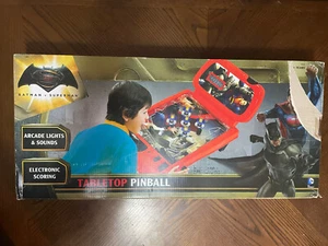 DC Batman VS Superman Dawn of Justice Tabletop Pinball Machine 2009 Rare!! - Picture 1 of 7
