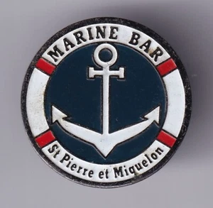 RARE PINS PIN'S .. TOURISM DOM-TOM MARINE BAR ISLANDS ST PIERRE & MIQUELON ~FV - Picture 1 of 1