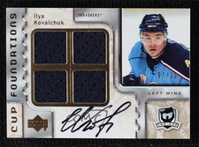 2006 Upper Deck The Cup Foundations Quad Jersey /10 Ilya Kovalchuk #CQ-IK Auto