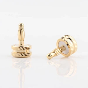 8PCS Gold/Rhodium Plated RCA Cap Noise Stopper for RCA Jack Female Protect Cover - Picture 1 of 16