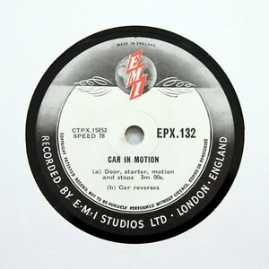 EMI SOUND EFFECTS LIBRARY "Car In Motion" (E+) 12" EPX-132 [78 RPM] - Picture 1 of 1