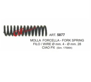 Rif, 175864 Set 10 Federn Sprung Gabel Für Piaggio Ciao Px - Bild 1 von 1