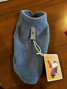 NEW Gooby Pullover Fleece Vest with Hood Blue Size XS (11" x 6") - Picture 1 of 3