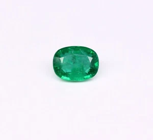 2,85 ct Best Grade VIVID GREEN / Natural Sambian Smaragd - Cushion Gem - Video - Bild 1 von 4