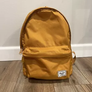 Herschel Small Backpack Buckthorn Yellow Brown Day Bag Day Hike School Bag - Picture 1 of 21