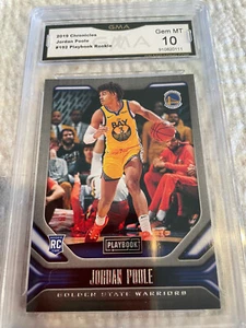 JORDAN POOLE WARRIORS 2019 CHRONICLES PLAYBOOK ROOKIE RC # 192 GRADED 10 L@@@K - Imagen 1 de 2