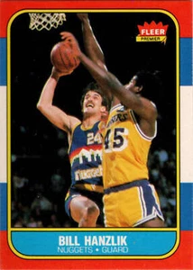 1986-87 Fleer Basketball #43 Bill Hanzlik Base Rookie Card - Picture 1 of 2