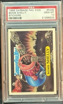 1988 GARBAGE PAIL KIDS SERIES 14 #549B BOMB SHELLY PSA 10 GEM MINT - Image 1 of 2
