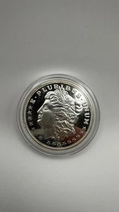 Morgan Dollar Trade Unit Ag999 Fine Silver 1 oz Mint Bullion - Picture 1 of 5